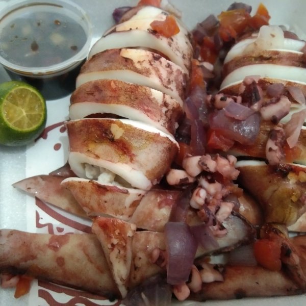 Binusog na pusit